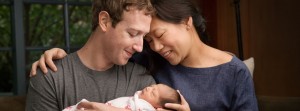 Zuckerberg with His Wife and Child